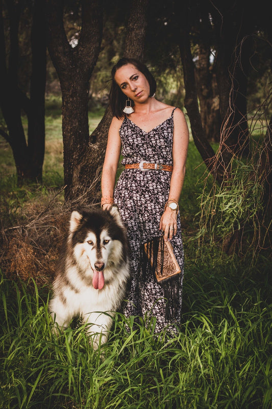 Black Floral Jumpsuit